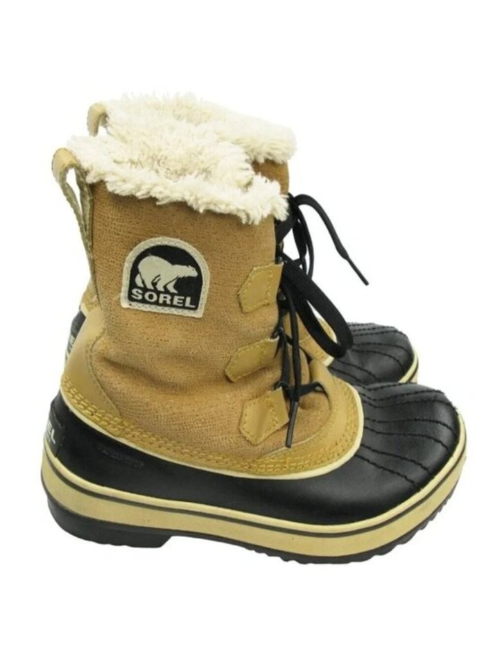 Sorel NL1631-280 Tivoli Leather Beige Insulated Waterproof Snow Boots Women's 7